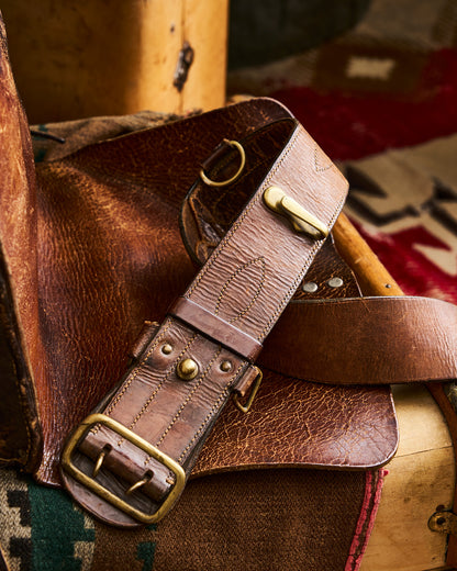 Sam Brown English Leather and Brass Belt with Whistle | Doug Bihlmaier
