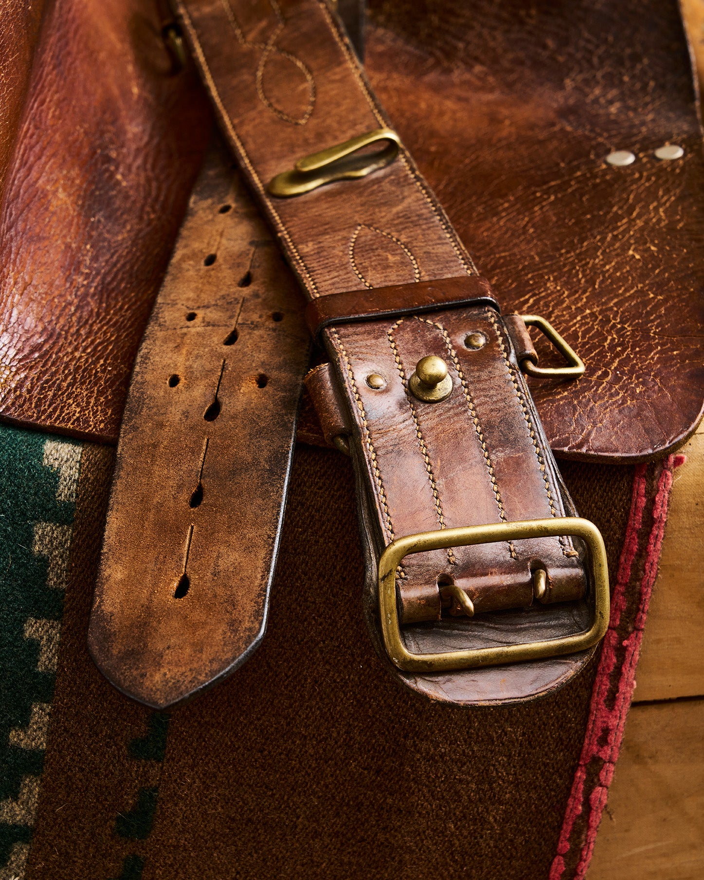Sam Brown English Leather and Brass Belt with Whistle | Doug Bihlmaier