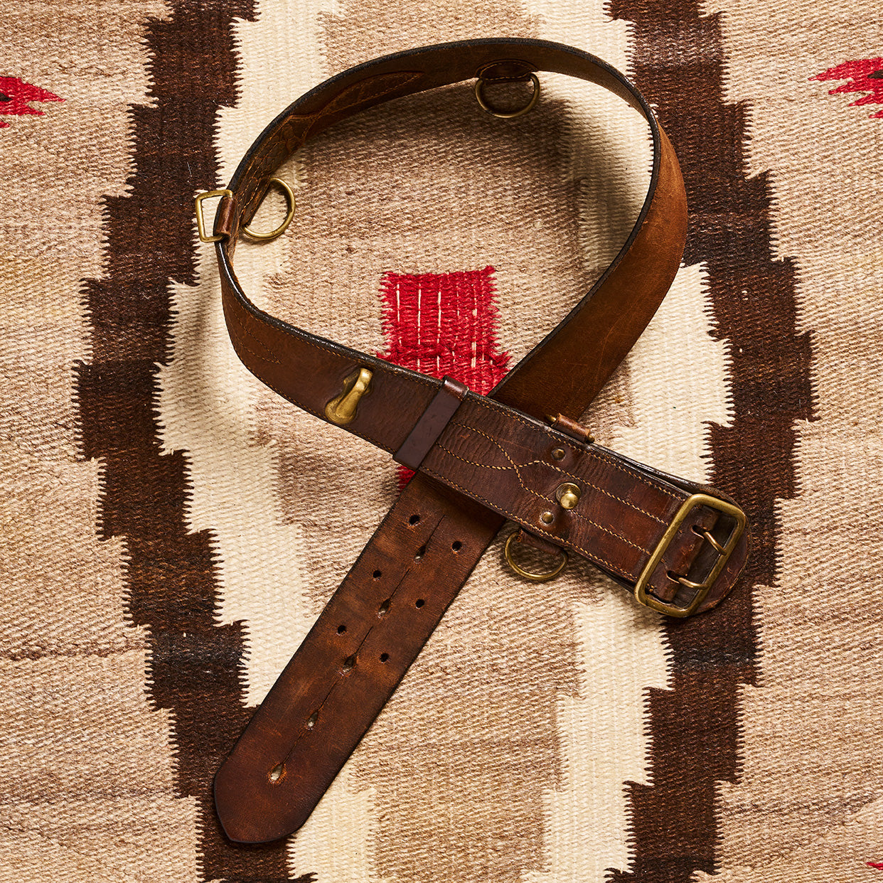 Sam Brown English Leather and Brass Belt with Whistle | Doug Bihlmaier