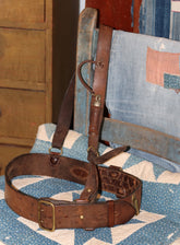 Sam Brown English Leather and Brass Belt with Whistle | Doug Bihlmaier