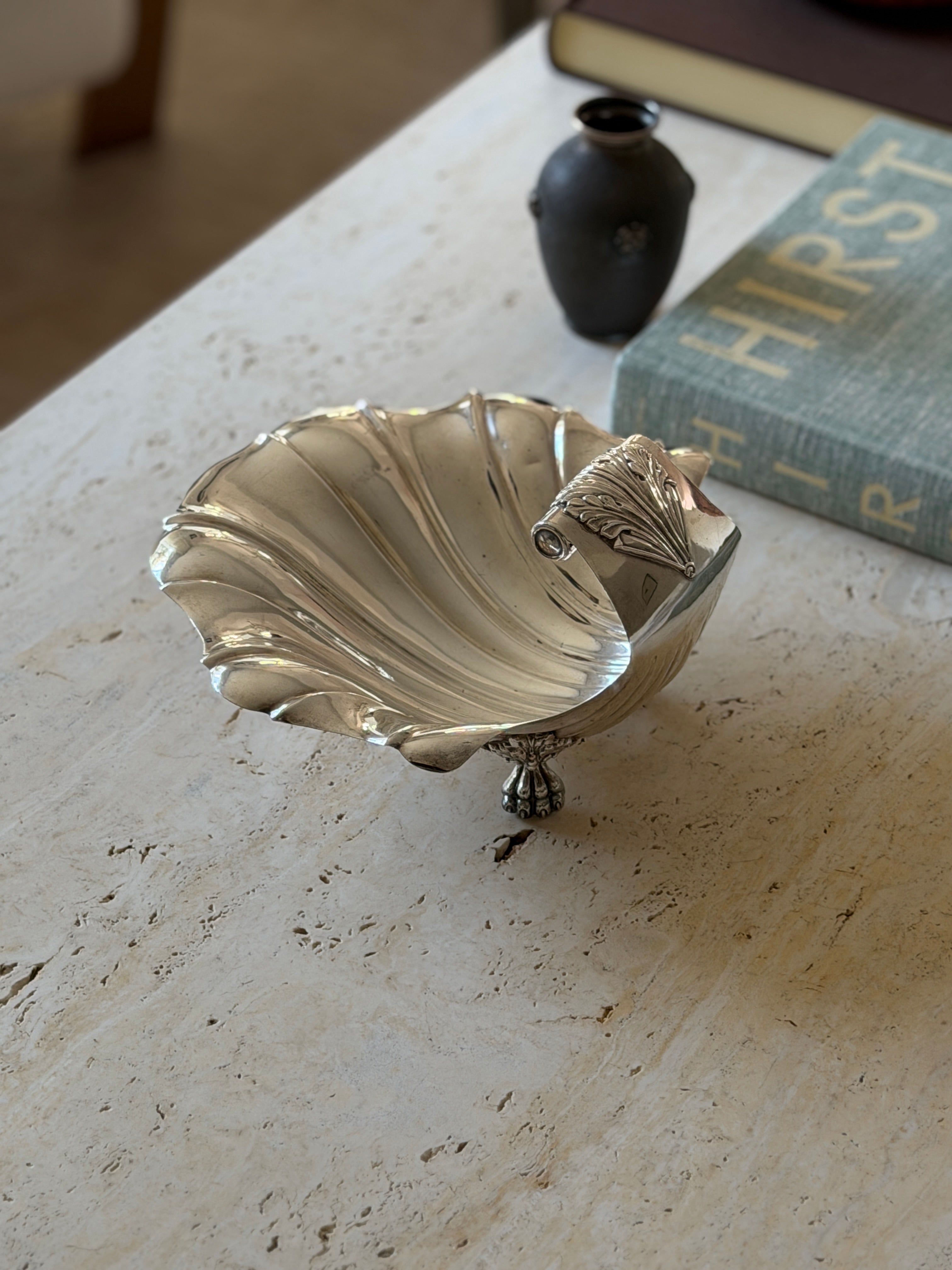 Shell Bowl with Paw Feet &amp; Wave Handle - Sheffield, England