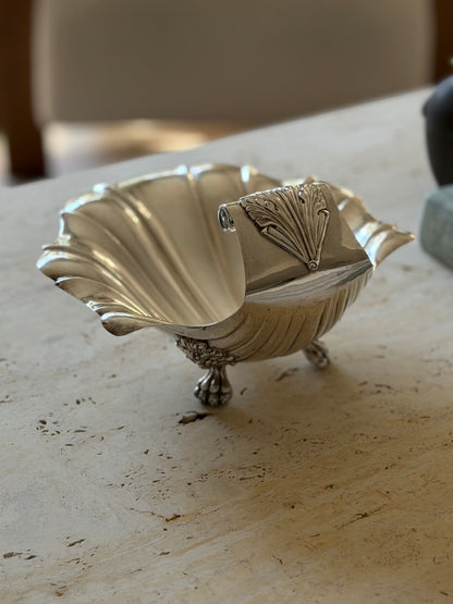 Shell Bowl with Paw Feet &amp; Wave Handle - Sheffield, England