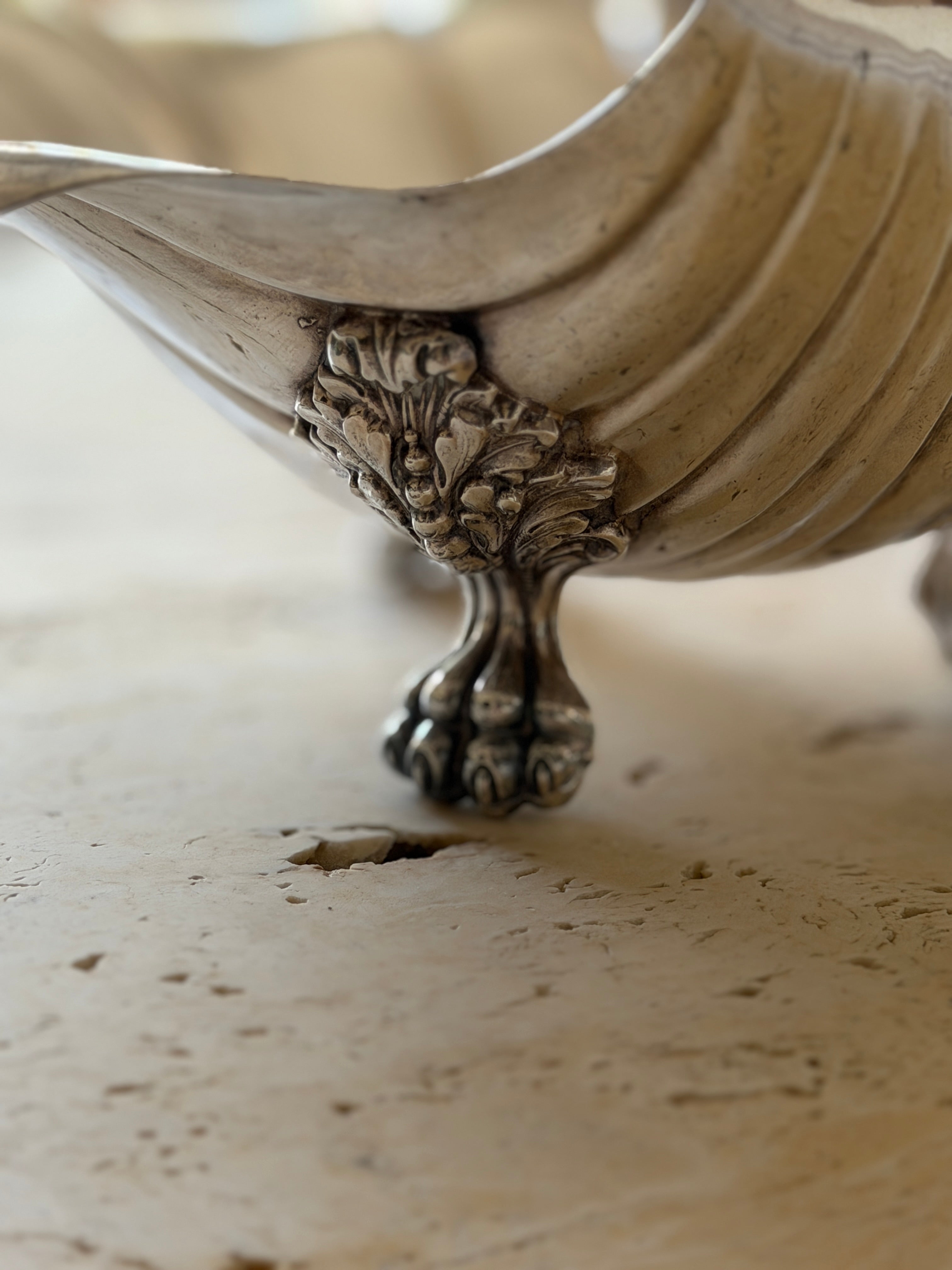 Shell Bowl with Paw Feet &amp; Wave Handle - Sheffield, England