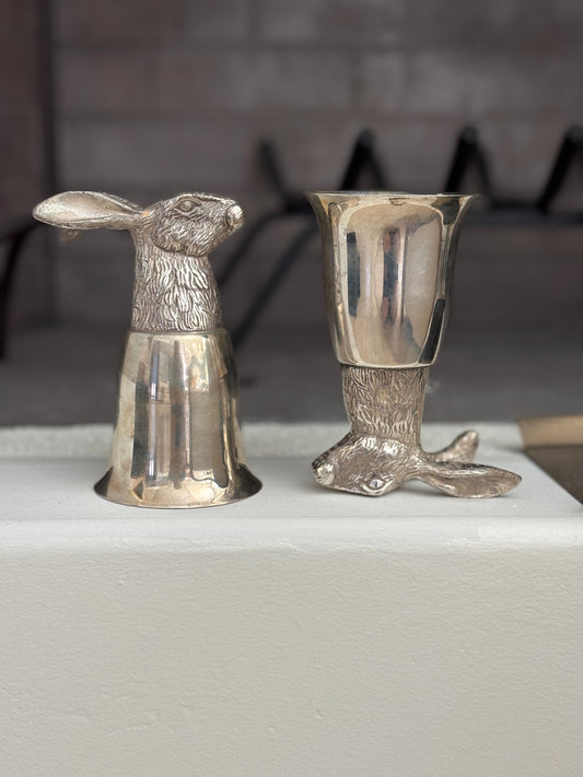Silver-Plated Hare Stirrup Cup | Collectors Gene Collectibles