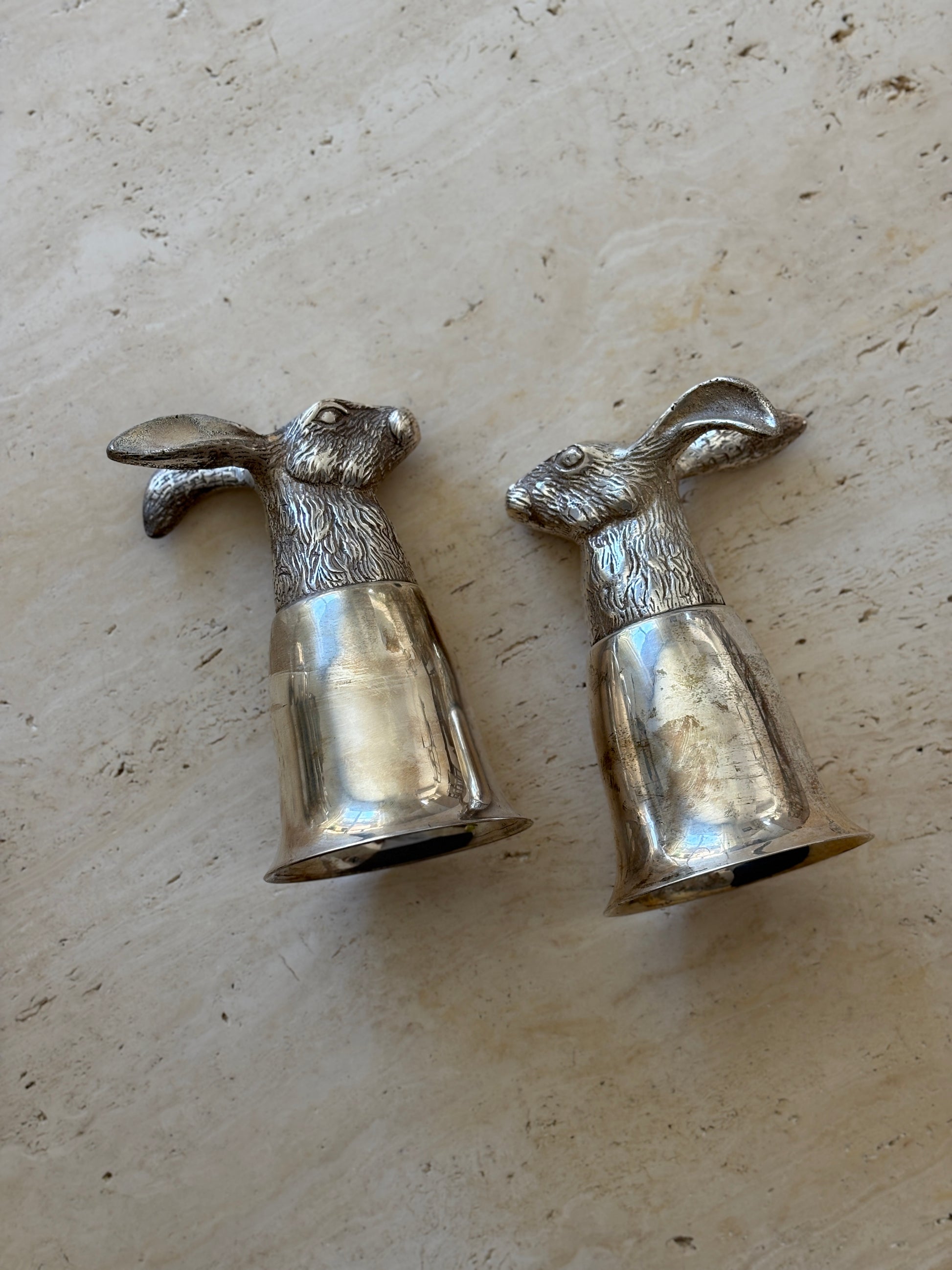 Silver-Plated Hare Stirrup Cup | Collectors Gene Collectibles