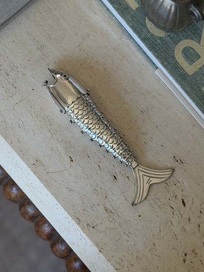 Silver Articulated Fish Bottle Opener - Made in Mexico