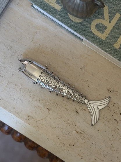 Silver Articulated Fish Bottle Opener - Made in Mexico