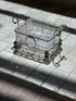 Silver Plated Cut Glass Lined Serving Dish with Ball Feet and Twist Handles | Collectors Gene