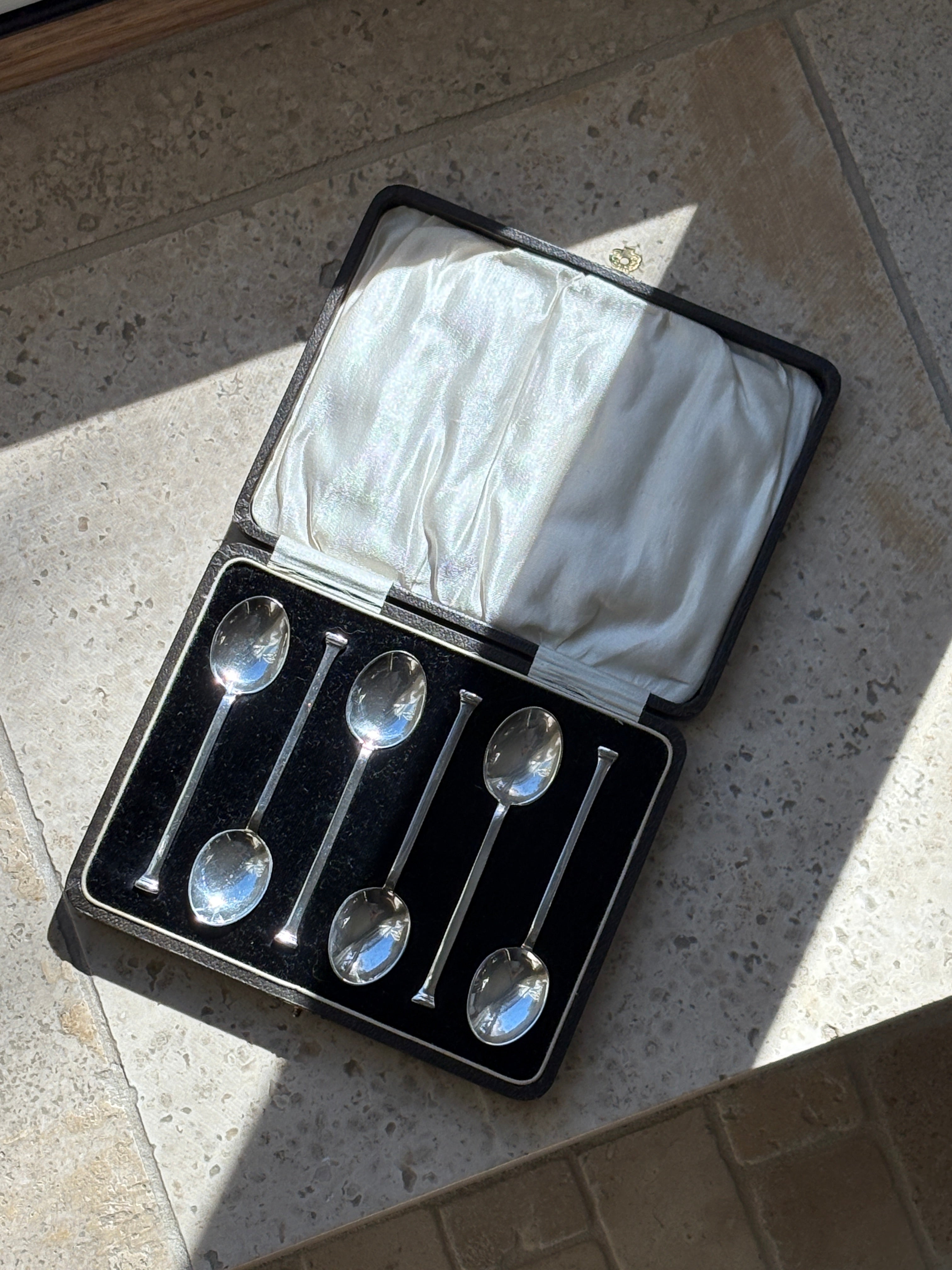 Silver Plated Demitasse Coffee Spoons in Original Box | Collectors Gene