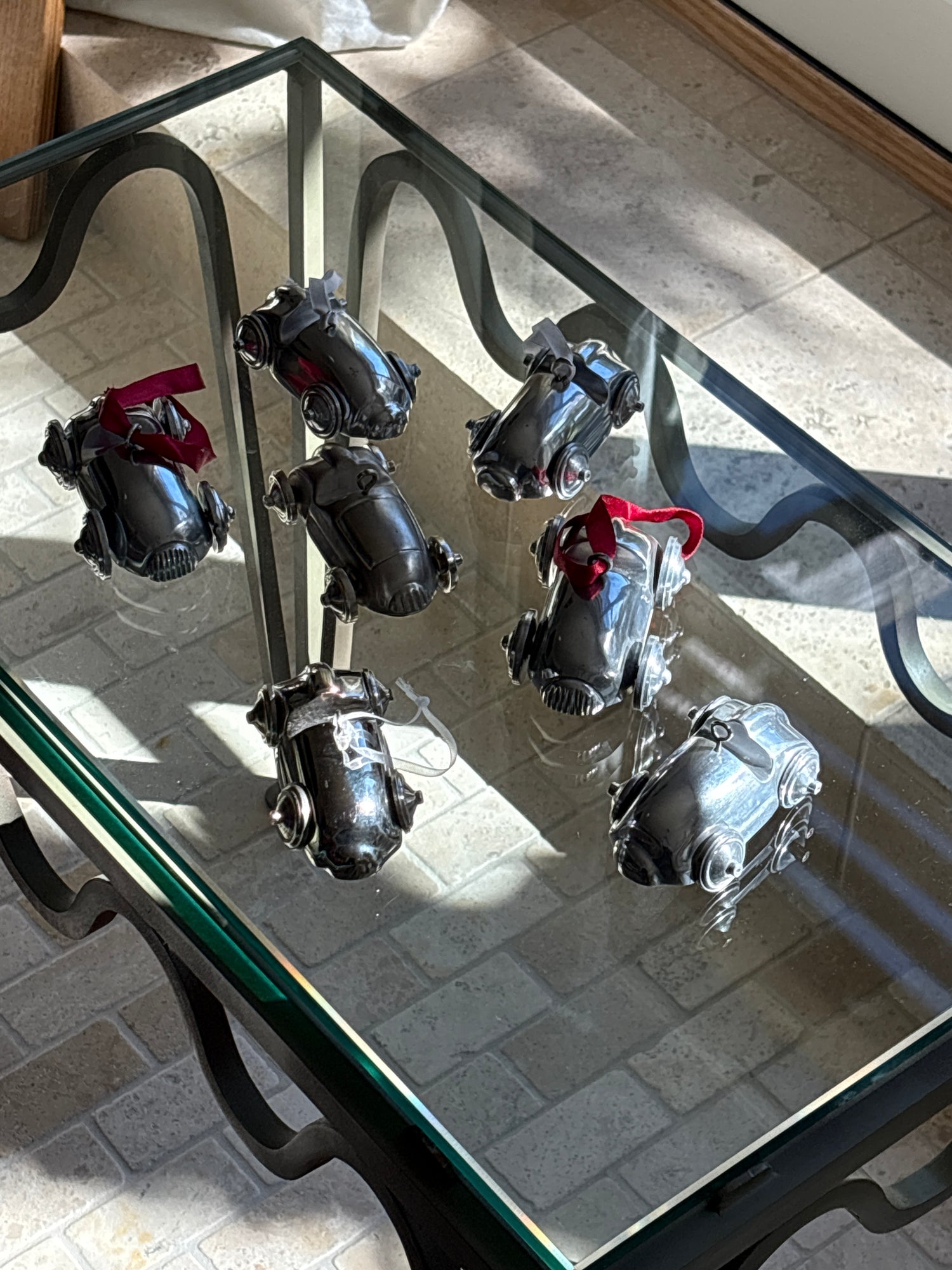 Silver Racecar Holiday Ornament | Collectors Gene