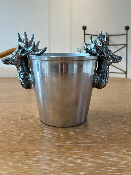 Stag Deer Head Ice Champagne Bucket | Collectors Gene Vintage Store