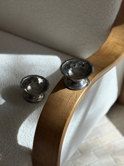 Stainless Steel Faceted Dessert/Nut Bowls - Made in Japan | Collectors Gene