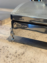 Sterling Silver Engine Turned Footed Sloped Box | Collectors Gene