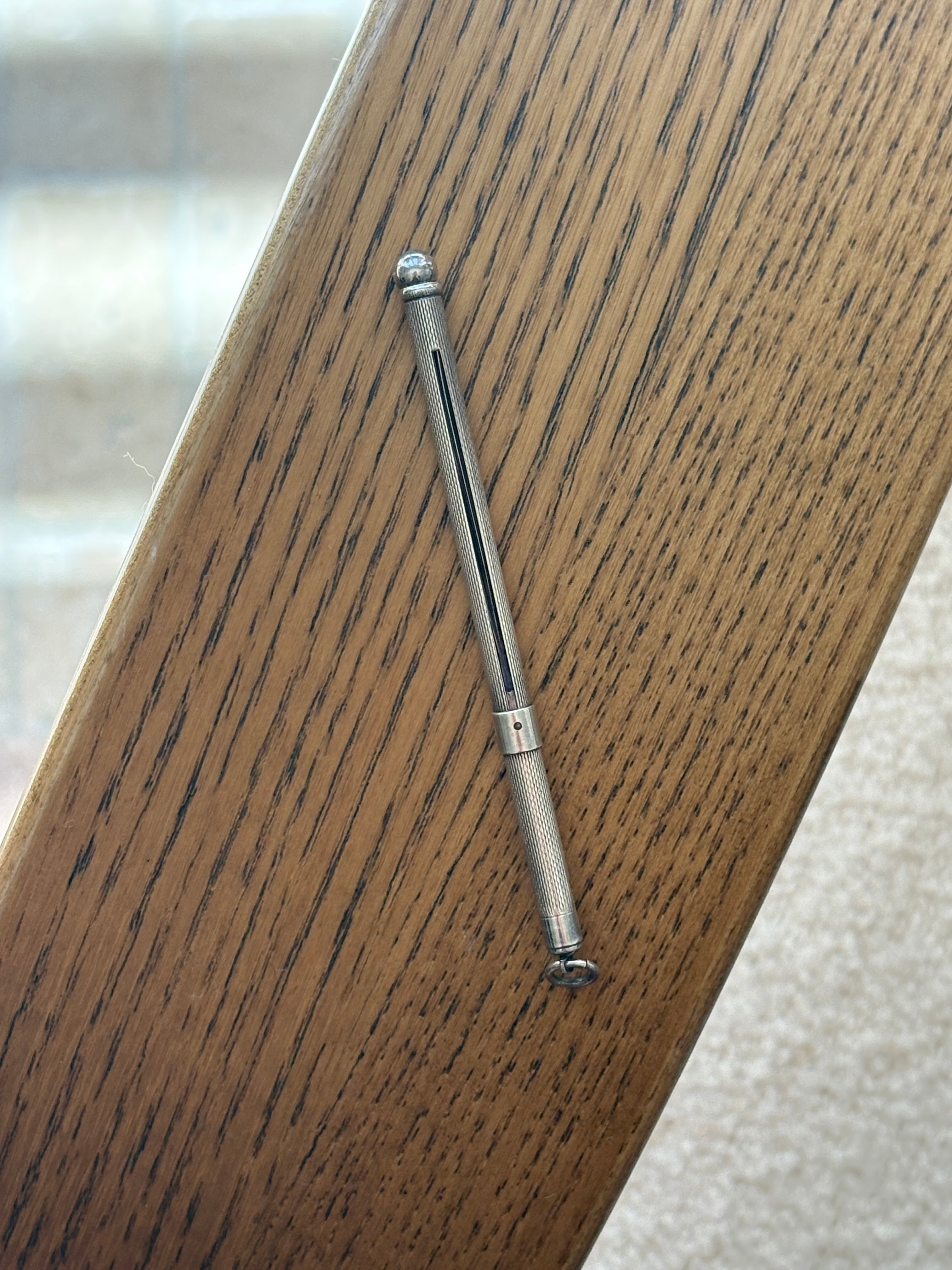 Sterling Silver Engine Turned Swizzle Stick Birmingham | Collectors Gene