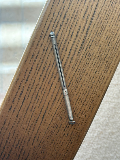 Sterling Silver Engine Turned Swizzle Stick Birmingham | Collectors Gene