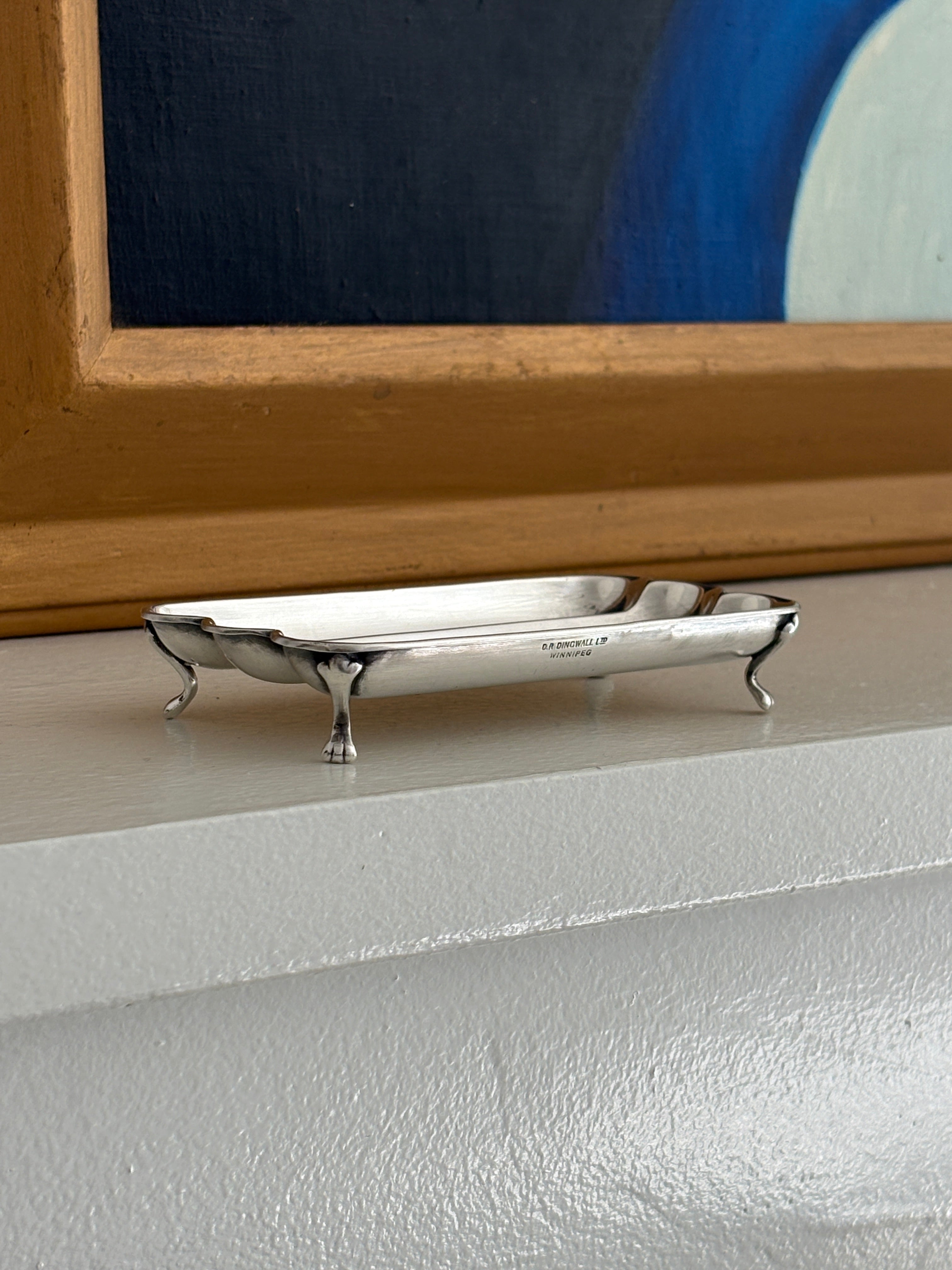Sterling Silver Footed Cigar Tray – Birmingham 1921 | Collectors Gene