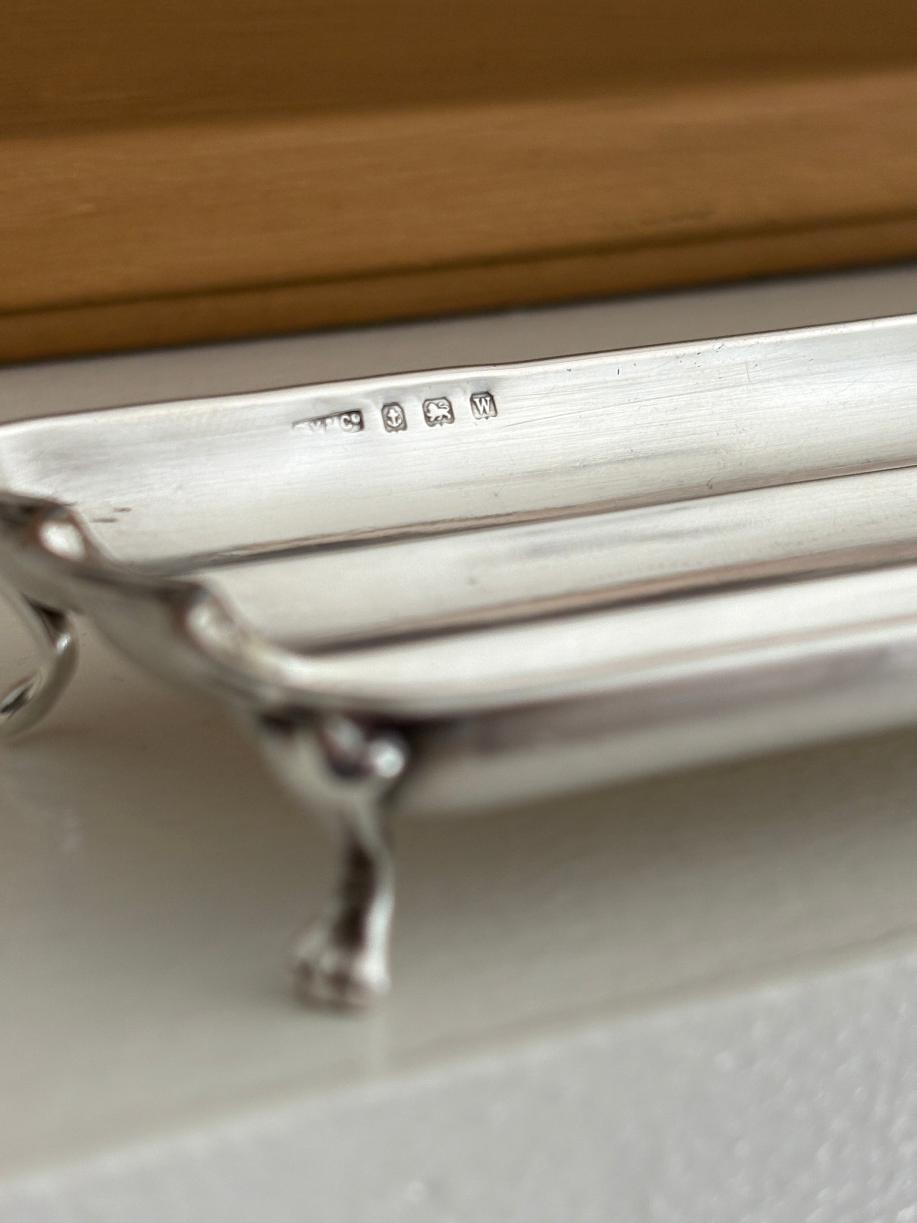 Sterling Silver Footed Cigar Tray – Birmingham 1921 | Collectors Gene