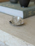 Sterling Silver Glass Antique Salt Cellar by Hukin Heath - c.1880 | Collectors Gene