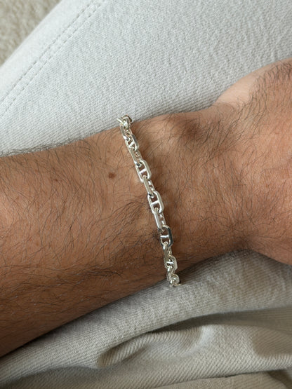 Sterling Silver Mariner Cable Link Bracelet | Collectors Gene