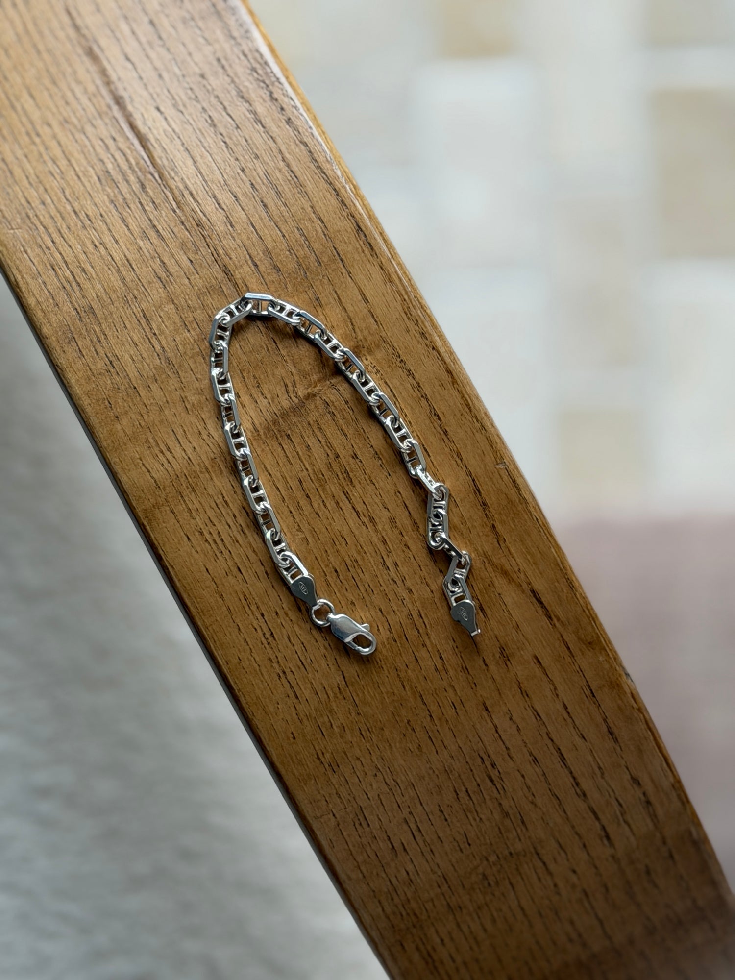 Sterling Silver Mariner Cable Link Bracelet | Collectors Gene