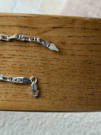 Sterling Silver Mariner Cable Link Bracelet | Collectors Gene