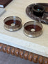 Sterling Silver Pierced Bottle Coaster with Turned Wood Base | Collectors Gene