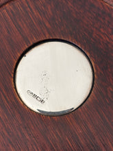 Sterling Silver Pierced Bottle Coaster with Turned Wood Base | Collectors Gene