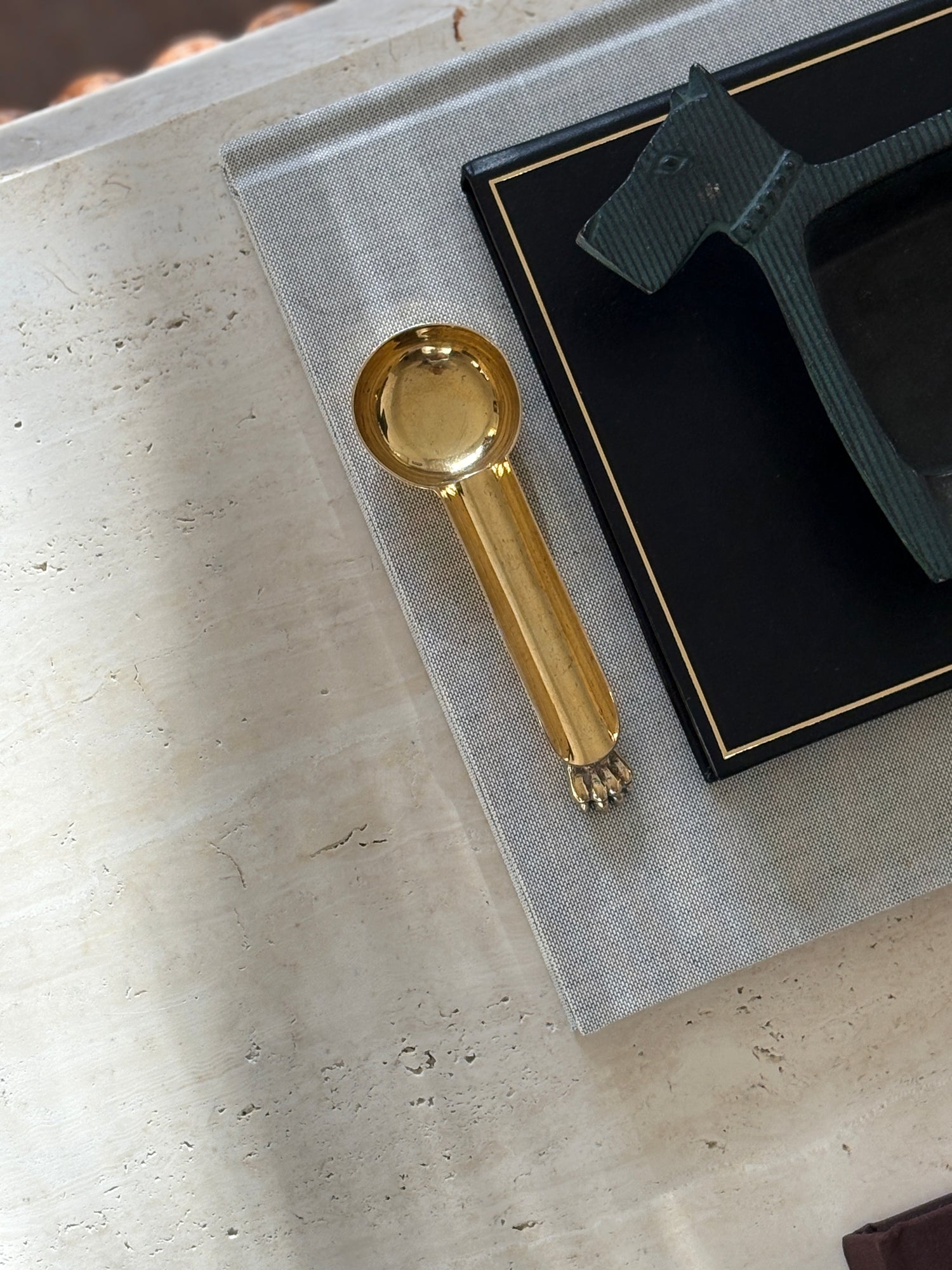 Sterling Silver and Gilt Cigar Rest with Paw Foot | Collectors Gene