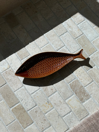 Stig Lindberg for Gustavsberg Mid Century Fish Plate - Sweden 1960s | Collectors Gene
