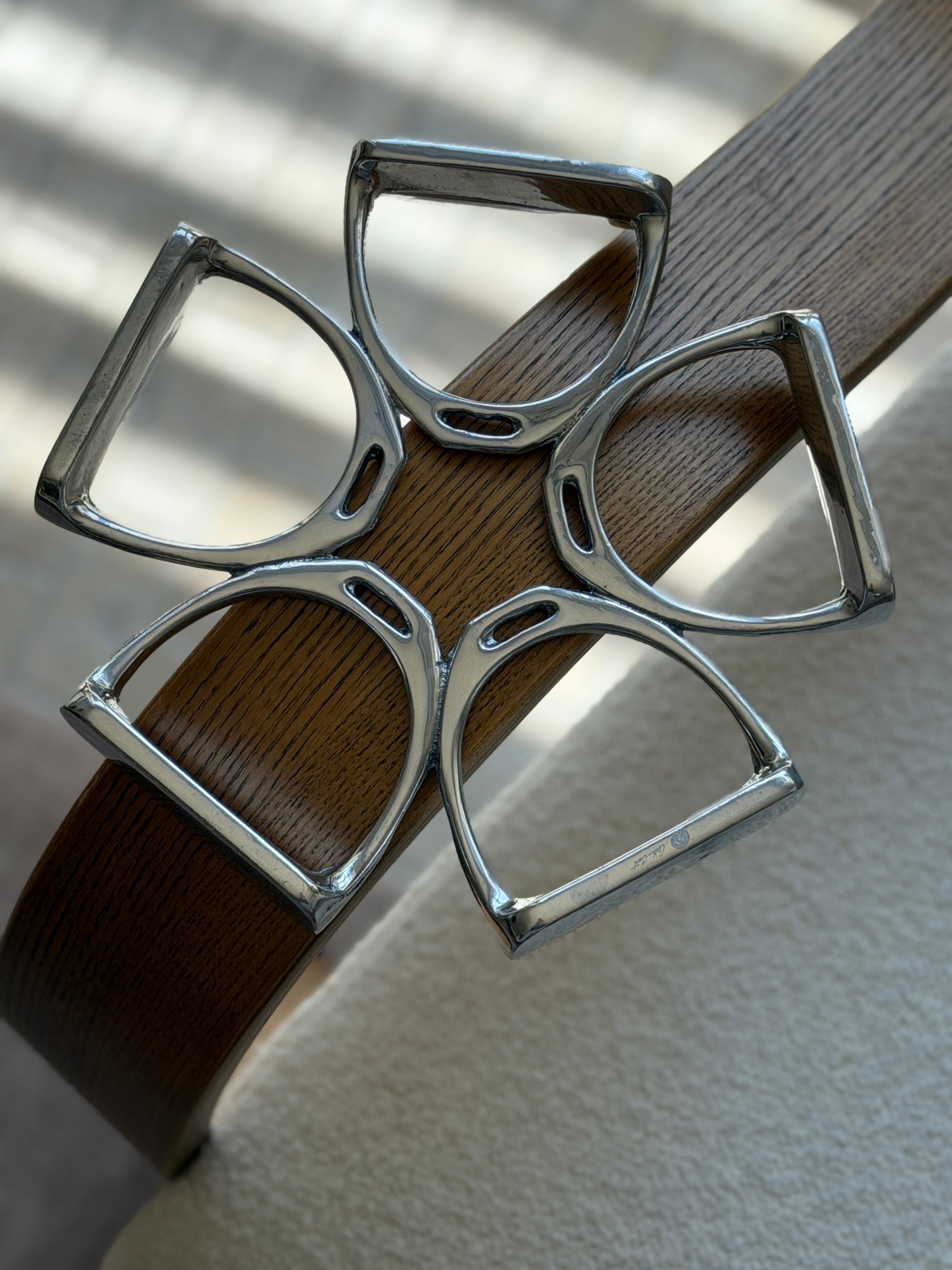 Stirrup Equestrian Trivet in Aluminum by Arthur Court | Collectors Gene