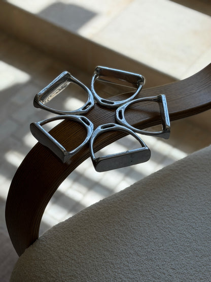 Stirrup Equestrian Trivet in Aluminum by Arthur Court | Collectors Gene