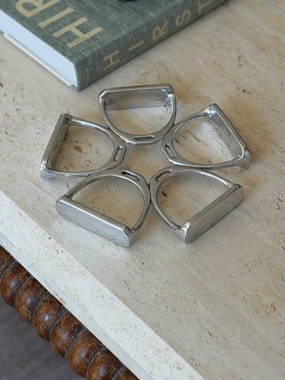 Stirrup Equestrian Trivet in Aluminum by Arthur Court | Collectors Gene