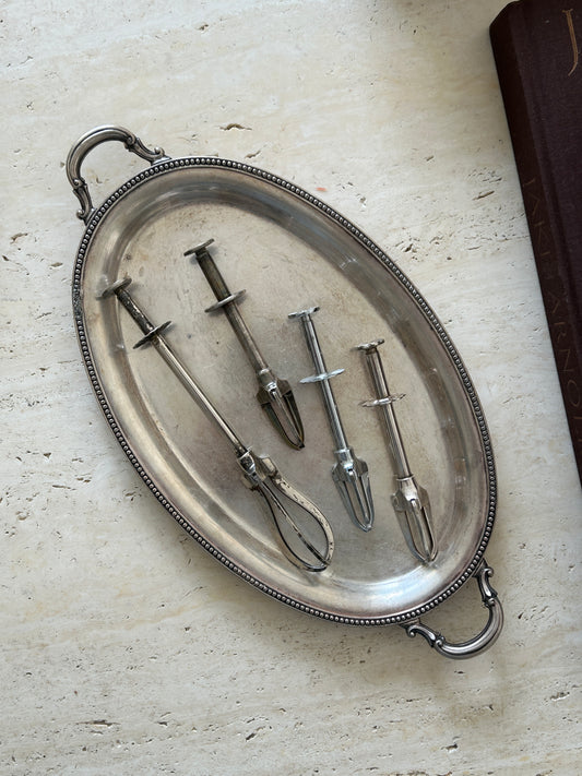 Swedish Mechanical Cocktail Appetizer Tongs | Collectors Gene Vintage Store
