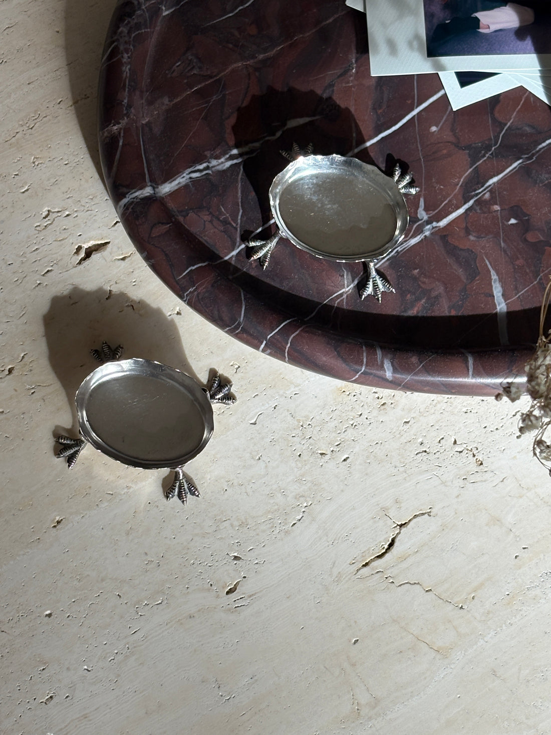 Talon Footed Bon Bon Dish in Sterling Silver by Wright &amp; Davies - London c. 1902 | Collectors Gene