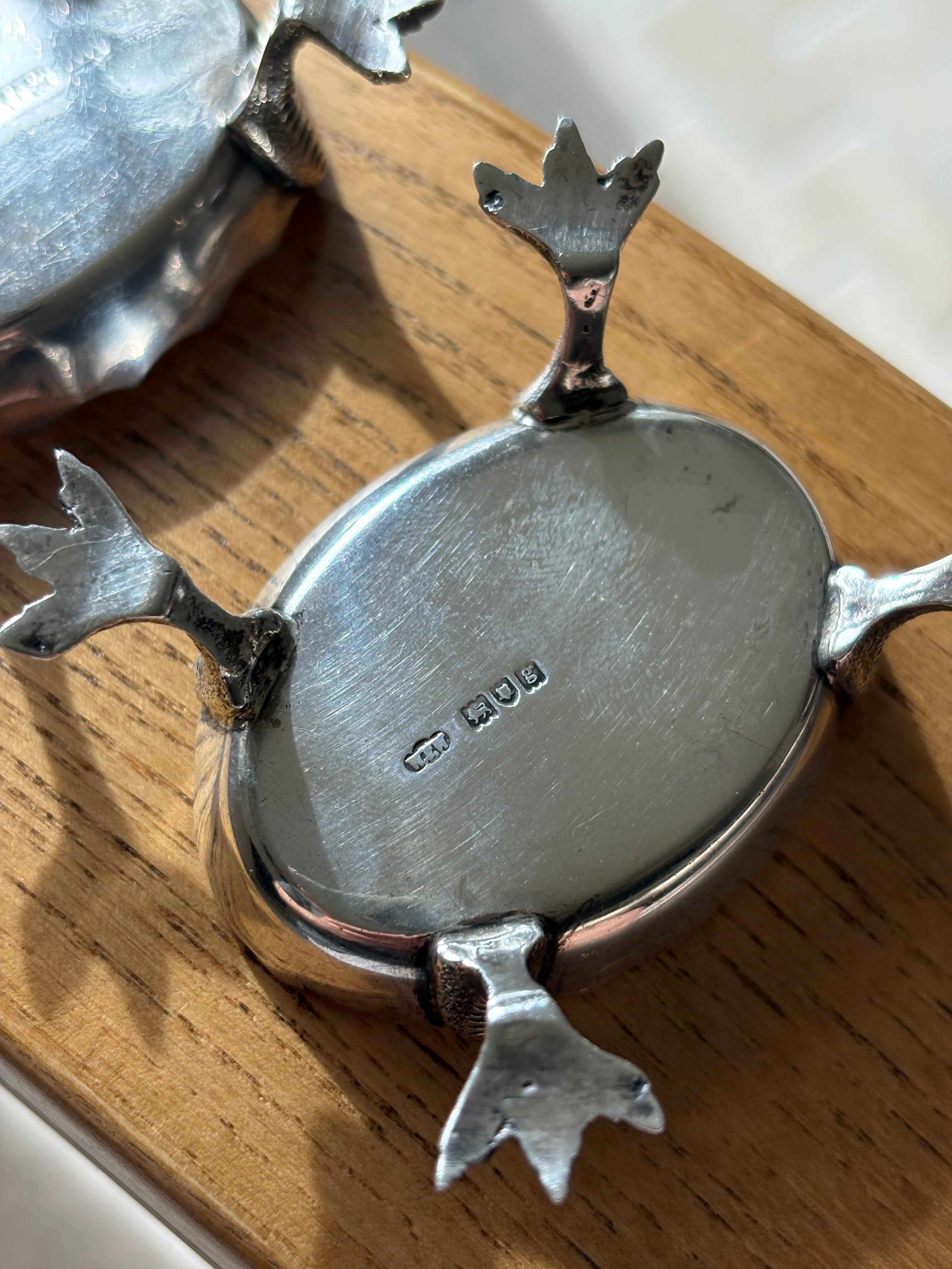 Talon Footed Bon Bon Dish in Sterling Silver by Wright &amp; Davies - London c. 1902 | Collectors Gene