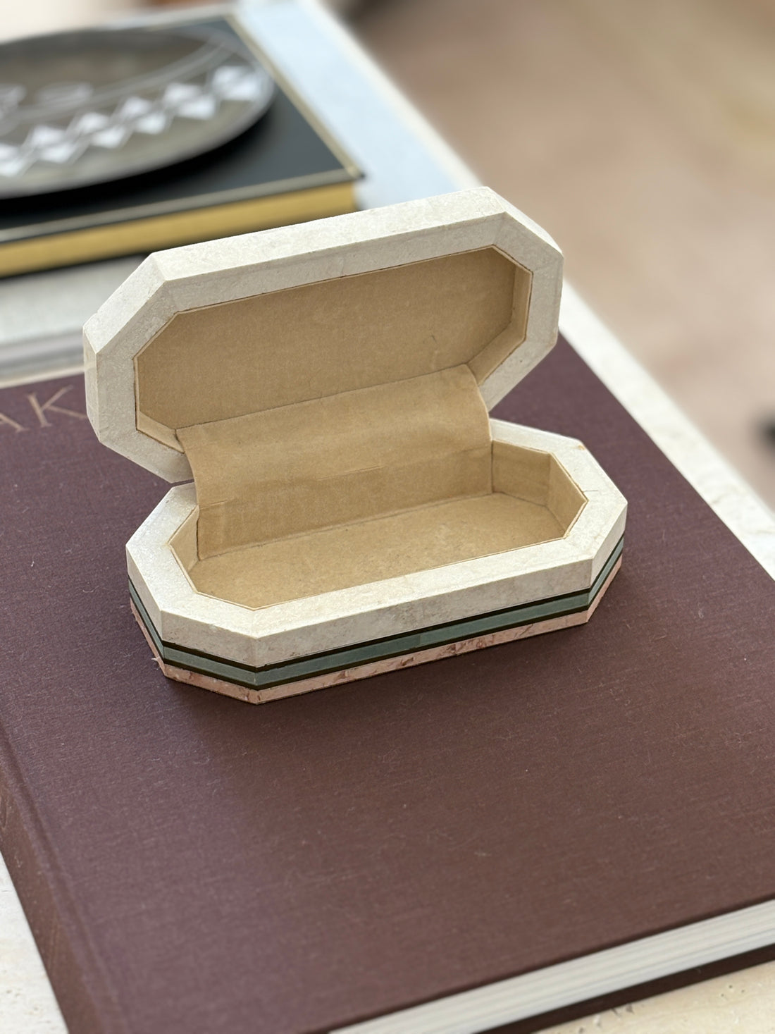 Tessellated Stone Octagonal Box | Collectors Gene