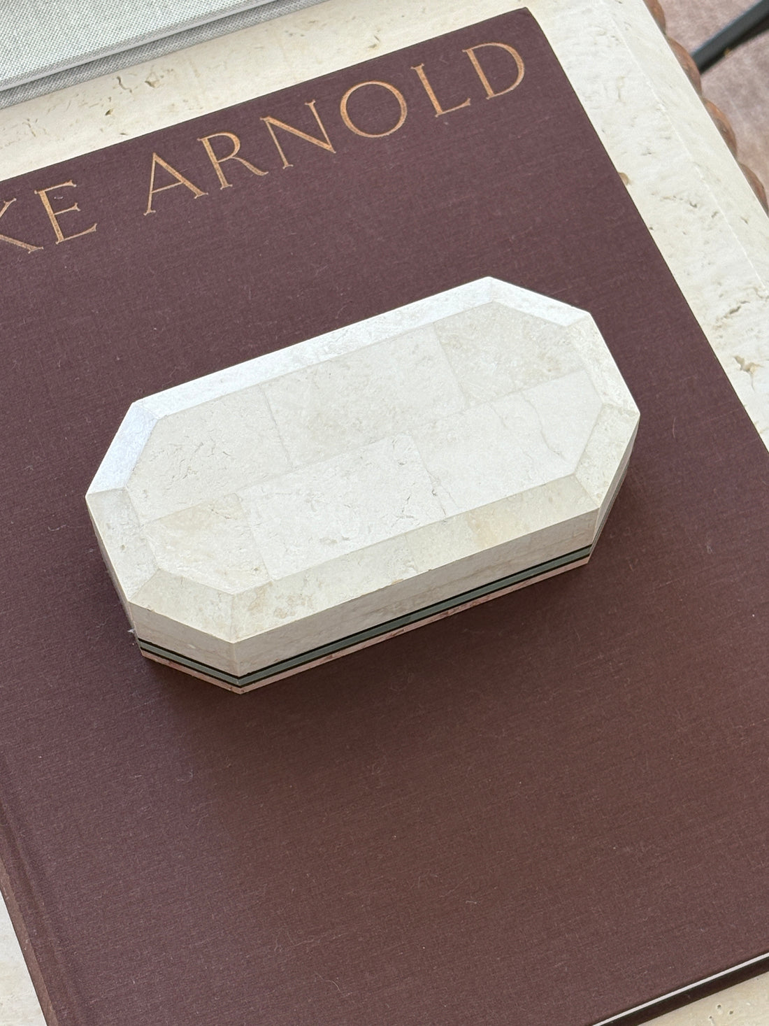 Tessellated Stone Octagonal Box | Collectors Gene