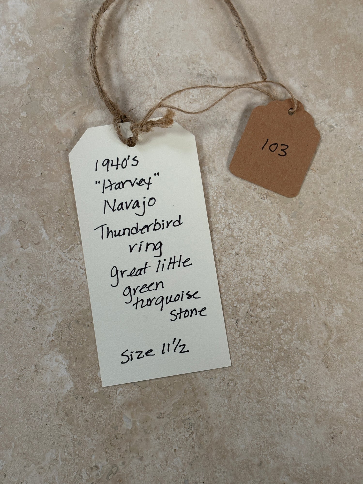 Thunderbird Round Stone Ring 
| Doug Bihlmaier