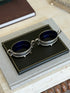 Tiffany & Co. Sterling Silver Pierced Salt Cellars with Cobalt Liners | Collector Gene