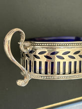 Tiffany & Co. Sterling Silver Pierced Salt Cellars with Cobalt Liners | Collector Gene