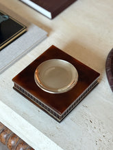 Tortoiseshell Catchall in Lucite with Chrome Dish - Italy 1970s | Collectors Gene