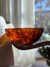 Tortoiseshell Glass Faceted Bowl | Collectors Gene