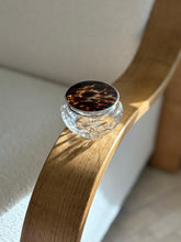 Tortoiseshell and Cut Glass Jar with Sterling Silver Mounts | Collectors Gene