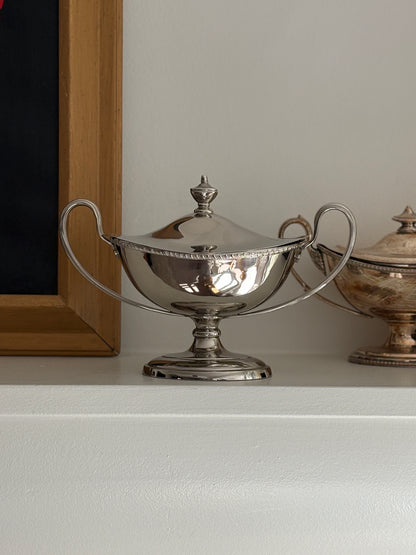Urn with Handles and Lid in Chrome-Plated Metal | Collectors Gene