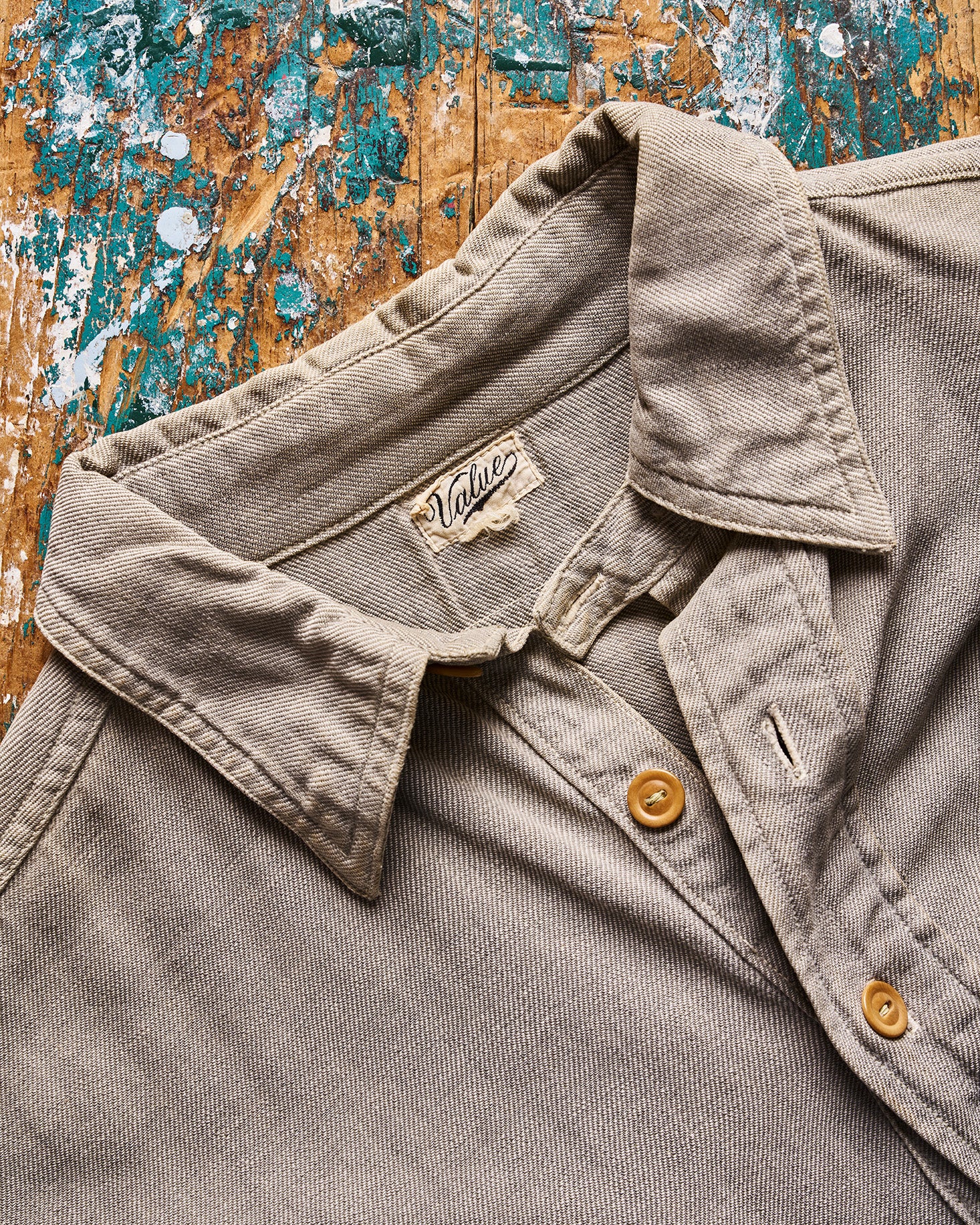 Value Gray Quarter Button Shirt | Doug Bihlmaier