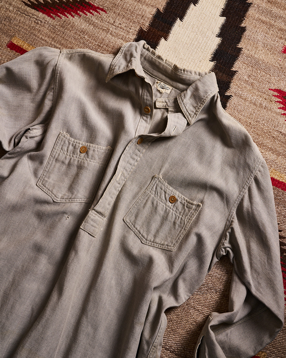 Value Gray Quarter Button Shirt | Doug Bihlmaier