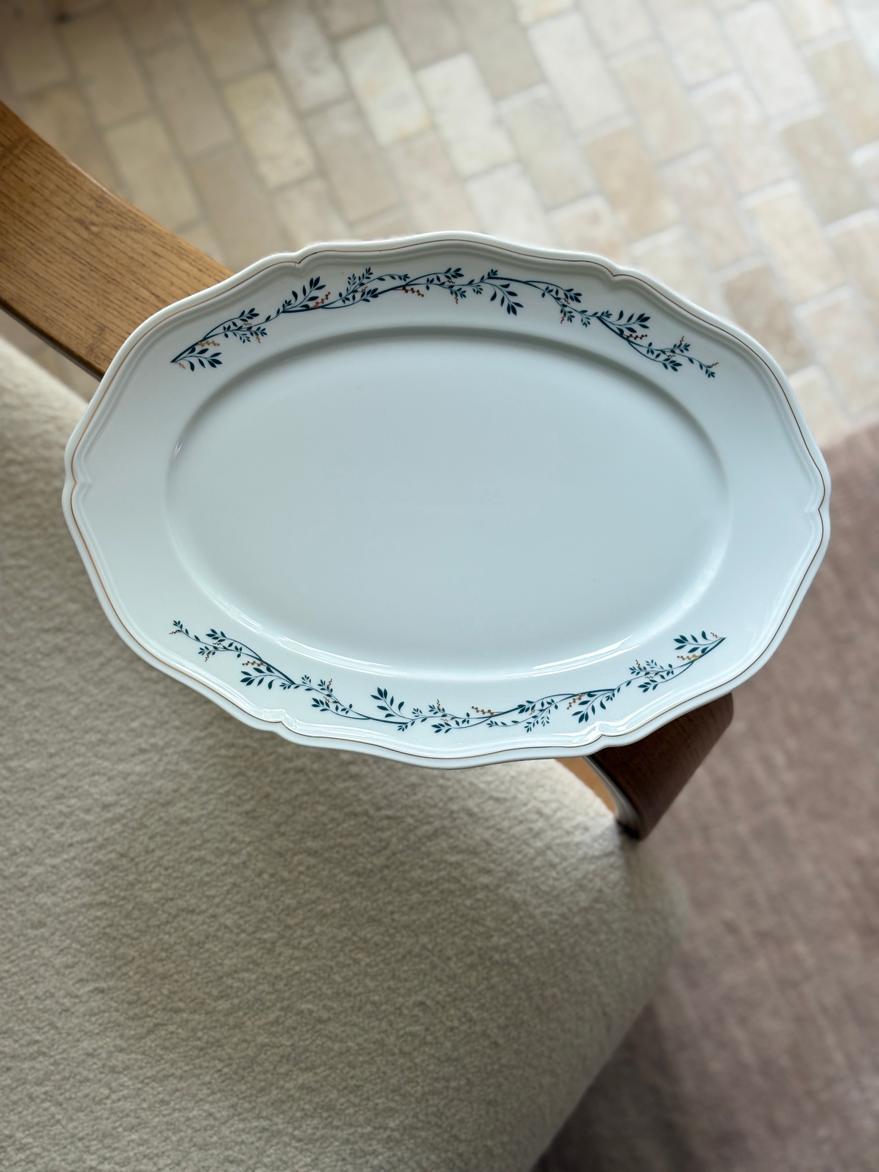 Van Cleef &amp; Arpels Porcelain Floral Oval Serving Dish by Raynaud Limoges | Collectors Gene