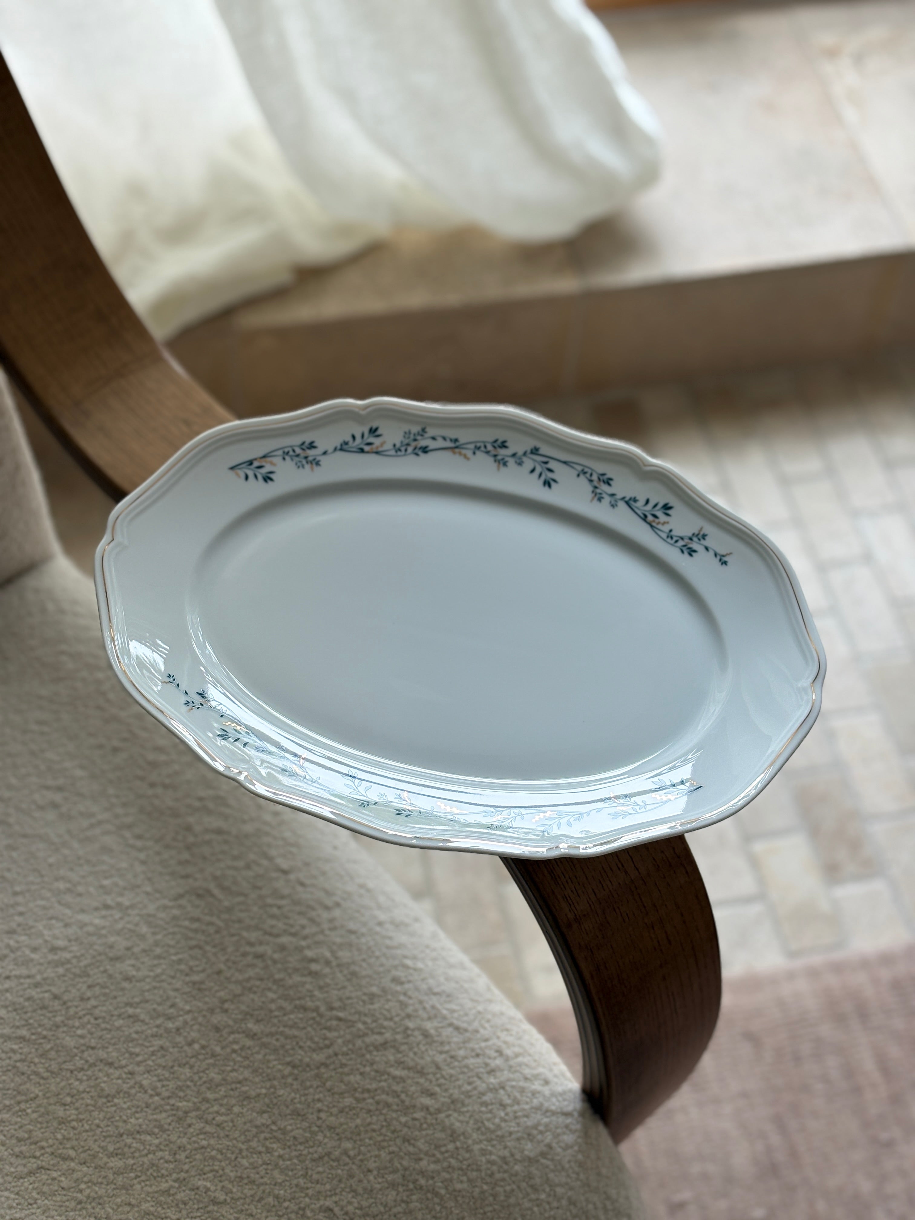 Van Cleef &amp; Arpels Porcelain Floral Oval Serving Dish by Raynaud Limoges | Collectors Gene