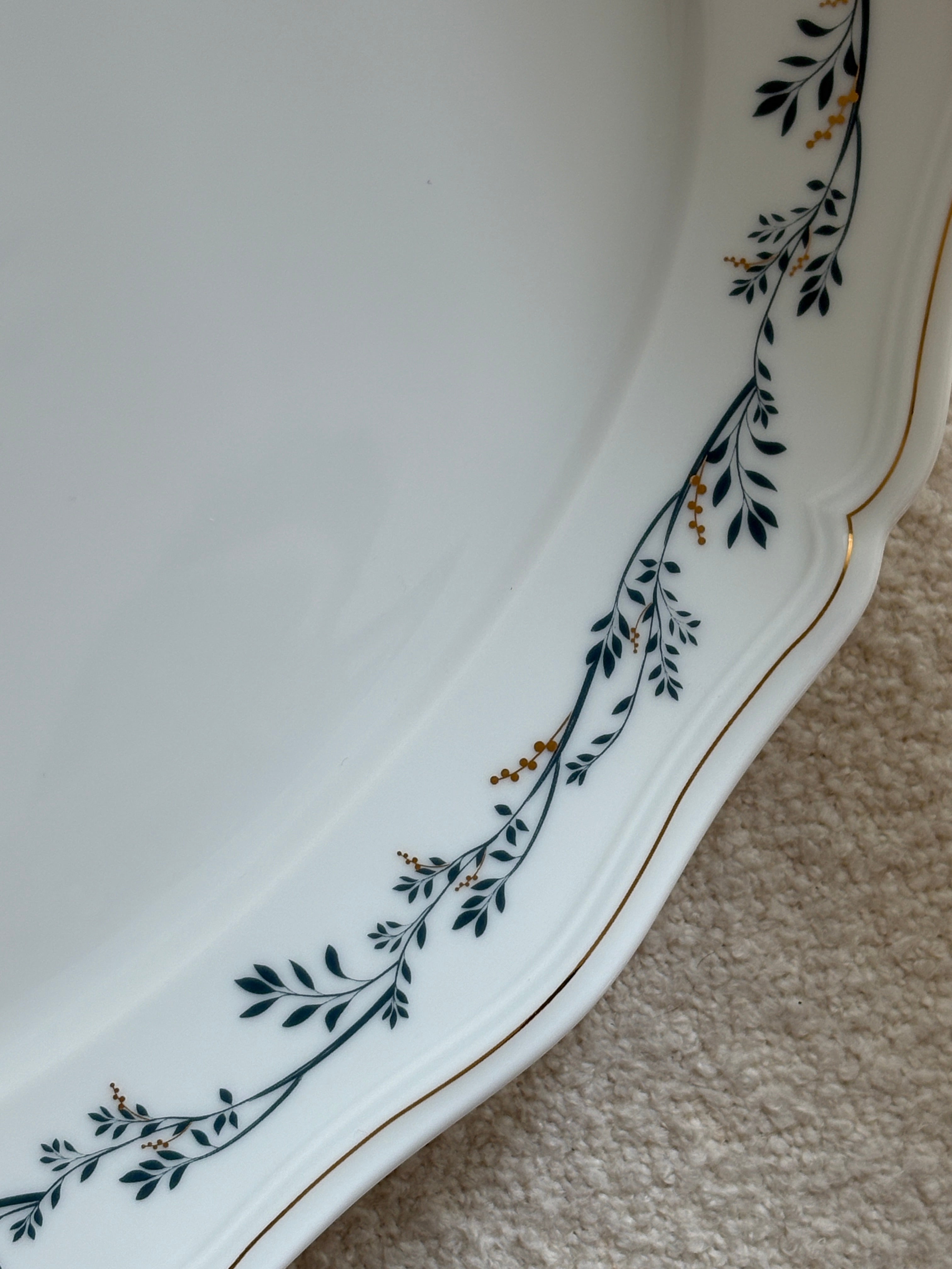 Van Cleef &amp; Arpels Porcelain Floral Oval Serving Dish by Raynaud Limoges | Collectors Gene