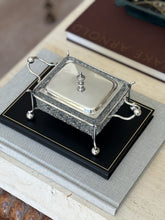 Victorian Sardine Box in Silver Plate Cut Glass Sheffield England c.1895 | Collectors Gene
